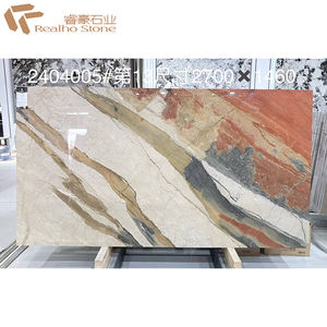 为家居装饰制造橙色角砾岩梦幻大理石 - Product Image 5