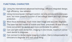 เครื่องเอกซเรย์ทันตกรรมสัตวแพทย์แบบพกพา ใช้ไฟฟ้า สำหรับอุปกรณ์ทันตกรรมสัตวแพทย์และเครื่องเอกซเรย์ - Product Image 2