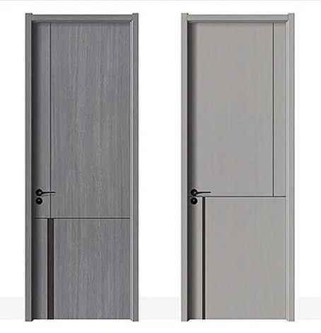 XHWOOD Durable WPC Door Superior Pivot Wooden Doors High Quality Luxury Design Bathroom PVC Finish Door