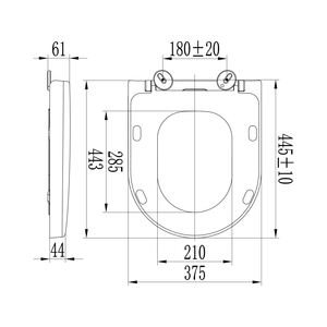 Asiento de <span class=keywords><strong>WC</strong></span> higiénico de cierre suave sanitario Asiento de inodoro <span class=keywords><strong>universal</strong></span> en forma de D Seguridad Material de urea Tapas de inodoro Asientos - Product Image 3