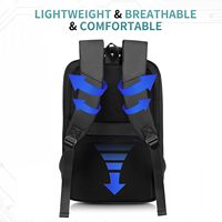 Sac à dos pour ordinateur portable de voyage avec port de charge USB-A et USB-C, sac à dos de voyage fin pour le travail de bureau