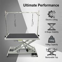 AP-808PRO Elektrischer Tierpflegetisch mit Hebefunktion und Schublade, Farbiger Hunde- und Katzenpflegetisch für Hundeshows und Salons