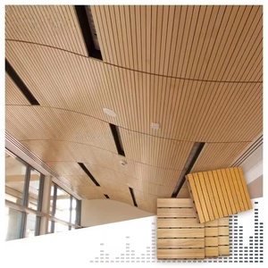 Paneles Acústicos Ranurados de Madera Impermeables con Absorción de Sonido, Tableros Decorativos 3D para Hoteles, Apartamentos, Parques, Interiores y Diseño Costero - Product Image 3