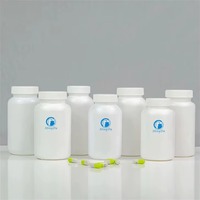 Bouteille en HDPE de 750 ml sans BPA, de qualité alimentaire, pour compléments alimentaires, comprimés, vitamines, contenant en plastique avec bouchon à vis
