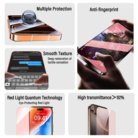 Protector de Pantalla con Terapia de Luz Roja y Logotipo OEM, Autoregenerable, EPU, 120*180mm, Anti Luz Azul, Protege los Ojos, para iPhone 17 Pro
