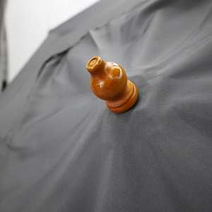 <span class=keywords><strong>Parasol</strong></span> moderne pliable anti-UV avec cadre en bois, manivelle manuelle, forme ronde, <span class=keywords><strong>parasol</strong></span> de jardin léger, <span class=keywords><strong>protection</strong></span> solaire - Product Image 6