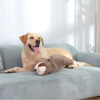 Peluche Cœur Battant pour Chats – Anti-Anxiété, Animal en Peluche Paresseux avec Son Réel de Cœur Battant, Coussin Apaisant et Confortable pour Animaux, Soulagement du Stress