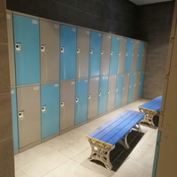 Toppla Casiers de vestiaire étanches en ABS pour salle de sport et spa, organisateur de vêtements, structure démontable, design moderne, respectueux de l'environnement