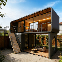 Solutions de maisons conteneurs préfabriquées de luxe, capsules spatiales, mini-maisons, cabines, maisons mobiles pour hôtels modulaires commerciaux, villas de villégiature