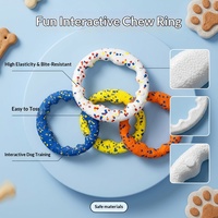 Jouet pour chien et chat ETPU, anneau de traction pour grands chiens, durable, résistant à la mastication, pour jeu interactif, jouet de tirage, jouet éducatif pour le nettoyage des dents, jouet à lancer