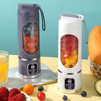 Mélangeur portable, mixeur personnel rechargeable pour smoothie et shakes, mini mélangeur avec 10 lames pour la nourriture pour bébé, les voyages, la salle de sport