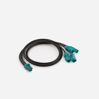 Cable Coaxial Oficial Original GMSL2 Fakra 1-a-4 M-F RTK031 con Conector FAKRA Código Z de 0.5m para Stereolabs ZED X Multi Camera