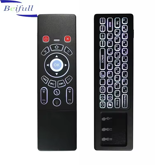 2 in 1 TV Remote Control Air Mouse Keyboard with Touch Pad for Home PC Android TV Box IPTV Laptop PC