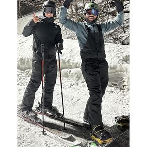 Salopette de snowboard pour homme personnalisée, imperméable, respirante 15K 10K, 7 poches, non isolée, noire, taille M - Product Image 3
