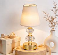 Lampe de bureau rechargeable de style nordique, lampe de chevet créative recouverte de tissu, lampe de table pour bar, restaurant et café, veilleuse, lampe cadeau