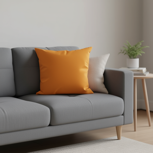 Cuscino di Lusso Elasticizzato Arancione 60*60 in Tessuto Elastico di Alta Qualità - Product Image 2