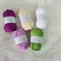 Wholesale 1pcs Colorful T-shirt Yarn Knitting Yarn Fabric Crochet Bags Accessories Mixed