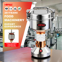 Horus HR-08A 400g Moulin à poudre électrique portable en acier inoxydable de qualité alimentaire pour grains de café, épices et herbes