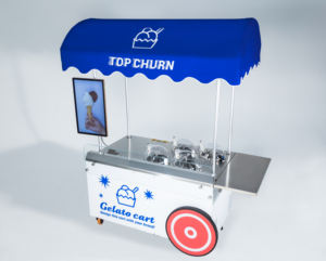 Extérieur 4 bacs NSF certificat CE Miles Galaxy pro 4 saveurs crème glacée gelato cart gelato cart food shop gelato machine à crème glacée - Product Image 3