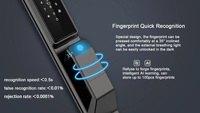 TUOAN X6 Tuya app Reconnaissance faciale 3D intelligente Serrure de porte Sécurité visage et caméra moniteur Serrure intelligente