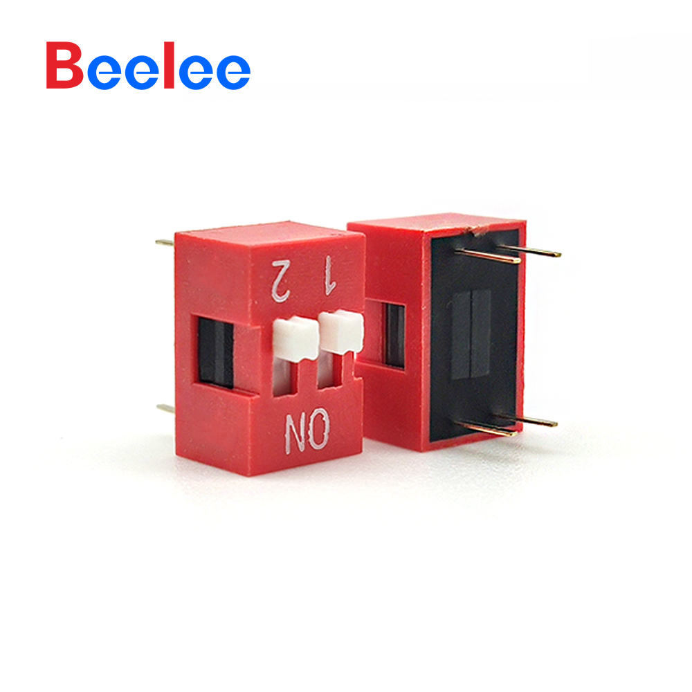 Beelee 24V dialing switch piano type 6.6*9.9 dip switch for data processing