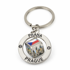 Llaveros de Aleación de Zinc Personalizados con Diseño de <span class=keywords><strong>Praga</strong></span>, Souvenir Checo, con Logotipo Personalizado, Foto Personalizada, Resistentes al Agua y Ligeros - Product Image 1