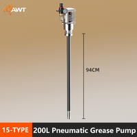 Pompe à graisse pneumatique robuste Cavitt, design populaire, à fixation sur seau, pour distribution de graisse