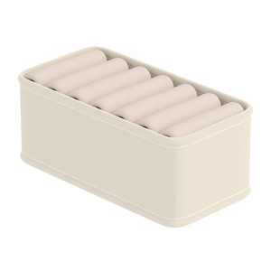 Clothing Organizer Storage <b>Box</b> Rectangular <b>Foldable</b> Stackable With Compartments For Bras Socks Drawer Style Wardrobe Organizer - Product Image 5