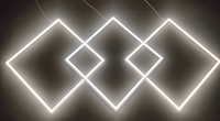 Sans LGP et plaque arrière 600x600 Epistar SMD2835, cadre led suspendu, panneau lumineux 60x60