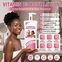 Vente Flash : Lotion Corporelle OEM ODM Vitamine B3 500ml – Éclat Nourrissant pour la Peau, Étiquette Personnalisée Disponible