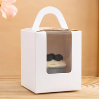 2025 Nouveaux produits Boîte à gâteau en carton de cuisson portable avec fenêtre transparente