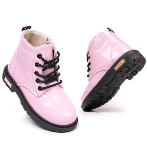 लड़कियों के लड़के कैजुअल टोडलर फैशन फीता-अप स्नीकर्स पु वाटरप्रूफ नॉन-स्लिप सॉफ्ट बेबी बूट्स गर्मियों शरद ऋतु - Product Image 3