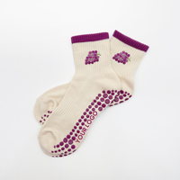 Chaussettes antidérapantes pour Pilates et Yoga, respirantes et personnalisables pour femmes
