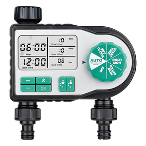 Vườn cỏ sân <span class=keywords><strong>LCD</strong></span> hiển thị tự động thông minh không thấm nước pin điện 2 Outlet thông minh nước hẹn giờ hệ thống tưới tiêu - Product Image 4