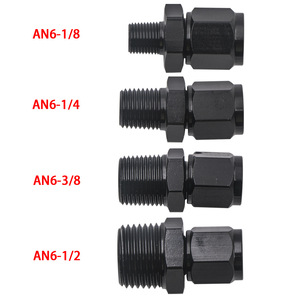อะแดปเตอร์ HOSO RACING AN6 เป็น 1/2 NPT อลูมิเนียมอัลลอยสีดำ ข้อต่อระบายความร้อนน้ำมันสำหรับยานยนต์ สำหรับการดัดแปลงและอัปเกรด - Product Image 2