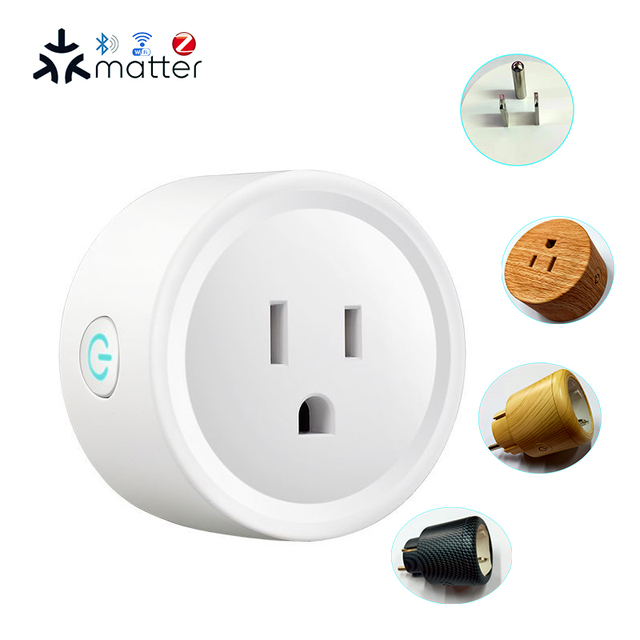 Smart Plug FY11 US Matter Wifi Mesh with Energy Monitor 10a 16a Can Firmware Custom Base on Esp Series Smart Home