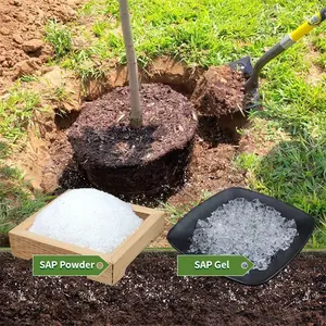 Polímero superabsorvente de acrílico, agricultura, hidrogel, poliacrílico, com baixo preço