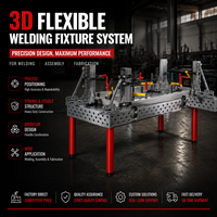 Plateforme de soudage flexible 3D conforme aux normes CE, fournie directement par l'usine, poste de travail en fonte pour soudage avec pieds de support, vente en gros