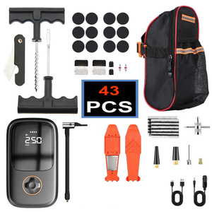 43pcs Heavy Duty Tubeless <strong>Tire</strong> <strong>Repair</strong> Tool with Bag Pressure Gauge <strong>Repair</strong> <strong>Patch</strong> <strong>Tire</strong> <strong>Repair</strong> Kit for Bicycle Motorcycle - Product Image 1
