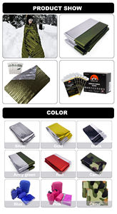 थोक लाल मायलर थर्मल स्पेस फॉइल आपातकालीन बचाव कंबल जलरोधक बेघरों के लिए बाहरी उपयोग के लिए - Product Image 4