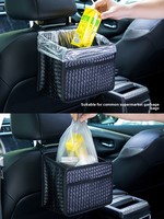 Organisateur de siège arrière en cuir pour voiture – Sac de rangement suspendu pour dossier de siège, boîte de rangement, porte-gobelet, porte-livres – Le nec plus ultra pour l'intérieur de la voiture