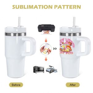 Venta al por Mayor de Tazas de Acero Inoxidable Blancas de 14 oz para Sublimación, con Asa, para Viaje - Product Image 3
