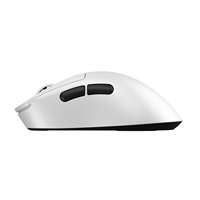 Souris de jeu sans fil légère ABS à trois modes PAW3395 PAW3950 8KHz ergonomique pour droitier avec batterie amovible