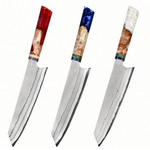 8'' Carbon Steel Traditional Forged Eco-Friendly Ambidextrous Chef <b>Knife</b> with Resin Wood Handle - Product Image 4