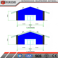Maison préfabriquée en métal léger Structure en acier Lieu de mariage Salle d'événement Panneau sandwich Construction Soudage Grange Mariage