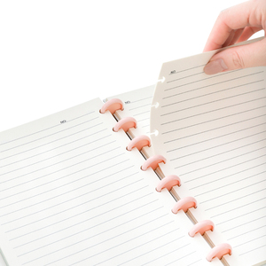 Cuaderno de tareas universitarias calientes Papel reemplazable Impresión negra a pedido Encuadernación de hojas sueltas Hebilla de hongo Material de cubierta de PP - Product Image 2