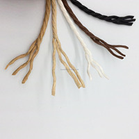 Cordon en papier torsadé imperméable (Blé/Naturel/Noir/Café) 3-6mm en bobines pour le tissage et le tricotage de chaises et de lits, compatible OEM