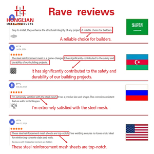 Заводская низкая цена, арматурная сварная проволочная сетка, стальная арматурная сетка, бетонная Штукатурная ребристая проволочная сетка - Product Image 6
