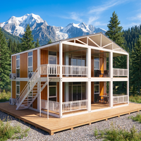 Maison préfabriquée sécurisée en conteneur de 20 pieds ou 40 pieds, extensible, structure en acier, villa, maison pliable, cuisine, bureau, bâtiment