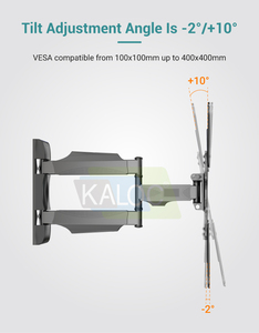 Supporto da parete per <span class=keywords><strong>TV</strong></span> Kaloc, vendita diretta dalla fabbrica, 32-<span class=keywords><strong>55</strong></span> <span class=keywords><strong>pollici</strong></span>, economico, flessibile, con <span class=keywords><strong>staffa</strong></span> X4 - Product Image 4
